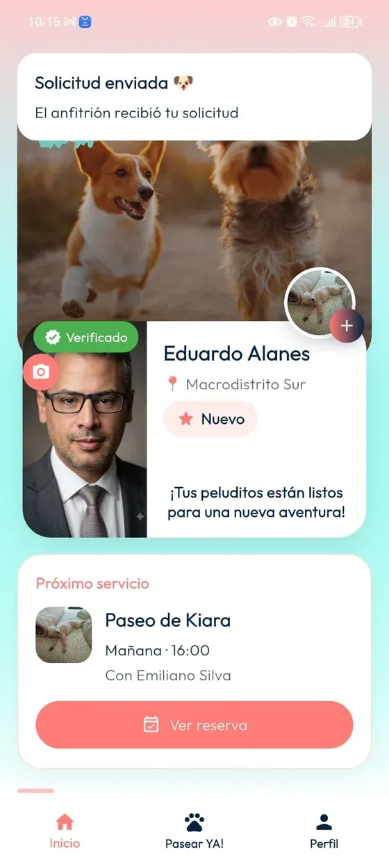 Confirmación de hospedaje: Solicitud enviada, El anfitrión recibió tu solicitud.